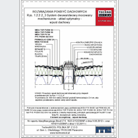 TechnoNICOL  - The two-layer mechanically fixed to the structure with trapezoidal sheet - The two-layer mechanically fixed to the structure with trapezoidal sheet - roof drain dwg