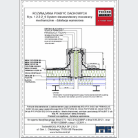 TechnoNICOL  - The two-layer mechanically fixed to the structure with trapezoidal sheet - The two-layer mechanically fixed to the structure with trapezoidal sheet - dilation raised dwg