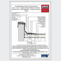 TechnoNICOL  - The two-layer mechanically fixed to the structure with trapezoidal sheet - The two-layer mechanically fixed to the structure with trapezoidal sheet metal - processing attic dwg