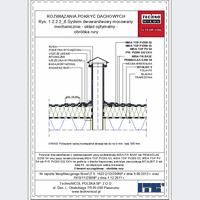 TechnoNICOL  - The two-layer mechanically fixed to the structure with trapezoidal sheet - The two-layer mechanically fixed to the structure with trapezoidal sheet metal - processing tubes dwg