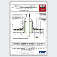 TechnoNICOL  - The two-layer mechanically fixed to the structure with trapezoidal sheet - The two-layer mechanically fixed to the structure with trapezoidal sheet metal - processing hot pipes dwg