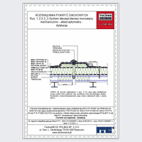 TechnoNICOL  - The two-layer mechanically fixed to the structure with trapezoidal sheet - The two-layer mechanically fixed to the structure with trapezoidal sheet - dilatation dwg