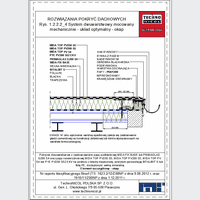 TechnoNICOL  - The two-layer mechanically fixed to the structure with trapezoidal sheet - The two-layer mechanically fixed to the structure with trapezoidal sheet - hood dwg