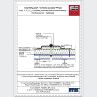 TechnoNICOL  - The single layer mechanically fixed to the structure with trapezoidal sheet - The single layer mechanically fixed to the structure with trapezoidal sheet - dilatation dwg