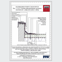 TechnoNICOL  - The single layer mechanically fixed to the structure with trapezoidal sheet - The single layer mechanically fixed to the structure with trapezoidal sheet metal - processing attic dwg