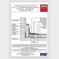 TechnoNICOL  - The two-layer mechanically secured to the reinforced concrete structure - The two-layer mechanically secured to the reinforced concrete structure - dilatation of the wall dwg