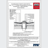 TechnoNICOL  - The two-layer mechanically secured to the reinforced concrete structure - The two-layer mechanically secured to the reinforced concrete structure - roof drain dwg