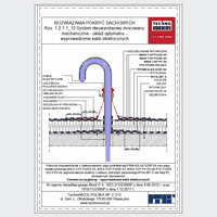 TechnoNICOL  - The two-layer mechanically secured to the reinforced concrete structure - The two-layer mechanically secured to the reinforced concrete structure - removal of electric cables dwg