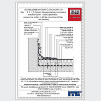 TechnoNICOL  - The two-layer mechanically secured to the reinforced concrete structure - The two-layer mechanically secured to the reinforced concrete structure - a combination of slope with an attic with the pressure strip dwg