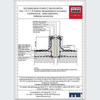 TechnoNICOL  - The two-layer mechanically secured to the reinforced concrete structure - The two-layer mechanically secured to the reinforced concrete structure - raised dilatation dwg