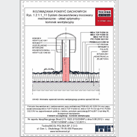 TechnoNICOL  - The two-layer mechanically secured to the reinforced concrete structure - The two-layer mechanically secured to the reinforced concrete structure - ventilation chimney dwg