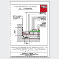 TechnoNICOL  - Green roof - Green roof - terrace - a combination of slope with an attic with the pressure strip dwg