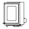 JOTUL Polska - Wkład kominowy Jotul I 520 FR - dxf widok z boku dxf