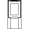 JOTUL Polska - Piec Jotul F 262 - dxf widok z przodu dxf