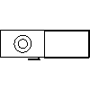 JØTUL UK LTD - Wood stoves  Jøtul Cube GL WS - I 500FL - Plan view dwg