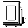 JØTUL UK LTD - Wood stoves  Jøtul I 520 FRL no frame - DXF side view dxf