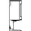 JOTUL Polska - Piec Jotul F 364 - dxf widok z boku dxf