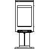 JOTUL Polska - Piec Jotul F 364 - dxf widok z przodu dxf