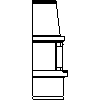 JØTUL UK LTD - Wood stoves Jøtul FS 17-I 400 PA - DXF side view dxf