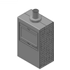 JØTUL UK LTD - Wood stoves  Jøtul Cube AL - I 400 FL - Dxf 3d dxf