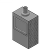 JØTUL UK LTD - Wood stoves  Jøtul Cube GL - I 500FL - Dxf 3d dxf