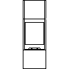 JOTUL Polska - Wkład kominowy Jotul FS 92 - F 470 SHD - dxf widok z przodu dxf