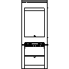 JOTUL Polska - Piec Jotul F 371 - dxf widok z przodu dxf