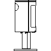 JOTUL Polska - Piec Jotul F 473 SHD - dxf widok z boku dxf