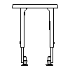 JOTUL Polska - Wkład kominowy Jotul I 520 legs - dxf widok z boku dxf