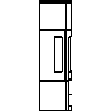 JOTUL Polska - Piec Jotul F 371 HT - widok z boku dwg