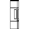 JOTUL Polska - Piec Jotul F 375 HT - widok z boku dwg