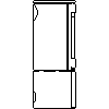 JOTUL Polska - Piec Jotul F 365 - dxf widok z boku dxf