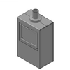 JØTUL UK LTD - Wood stoves  Jøtul Cube AG - I 500 FL - Dxf 3d dxf