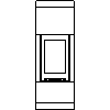 JØTUL UK LTD - Wood stoves  Jøtul FS 84-lo-F 370 - Dxf front view dxf