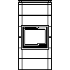 JØTUL UK LTD - Wood stoves  Jøtul FS-165 and FL 500 - Dxf front view dxf