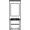 JOTUL Polska - Piec Jotul F 361 - dxf widok z przodu dxf