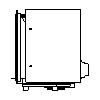 JOTUL Polska - Wkład kominowy Jotul I 520 F - dxf widok z boku dxf