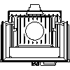 JOTUL Polska - Wkład kominowy Jotul I 520 FRL - dxf widok z góry dxf