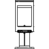 JOTUL Polska - Piec Jotul F 374 - dxf widok z przodu dxf