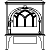 JOTUL Polska - Piec Jotul F 3 - dxf widok z przodu dxf