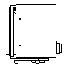 JØTUL UK LTD - Wood stoves  Jøtul I 520 FL - DXF side view dxf