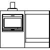 JØTUL UK LTD - Wood stoves  Jøtul Cube GL WS - I 400FL - Dxf front view dxf