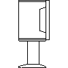 JOTUL Polska - Piec Jotul F 167 - dxf widok z boku dxf