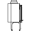 JØTUL UK LTD - Wood stoves  Jøtul I 530 FL - Side view dwg