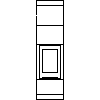 JOTUL Polska - Wkład kominowy Jotul FS 84-hi-F 370 - dxf widok z przodu dxf