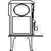 JOTUL Polska - Piec Jotul F 3 TD - dxf widok z boku dxf