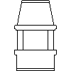 JOTUL Polska - Wkład kominowy Jotul FS 17 C - dxf widok z przodu dxf