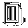 JOTUL Polska - Wkład kominowy Jotul I 520 FL no frame - dxf widok z boku dxf