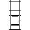 JØTUL UK LTD - Wood stoves  Jøtul FS 350 lowpos + I 350 FL - Dxf front view dxf