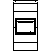 JOTUL Polska - Wkład kominowy Jotul FS 165-I 400 FL - dxf widok z przodu dxf